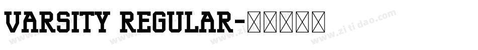 Varsity Regular字体转换